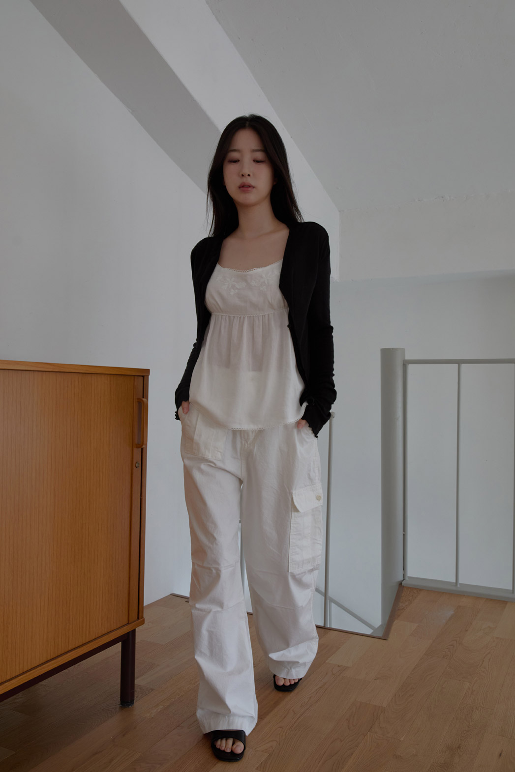 コットンアジャストベーシックワイド無地パンツSS | 詳細画像16