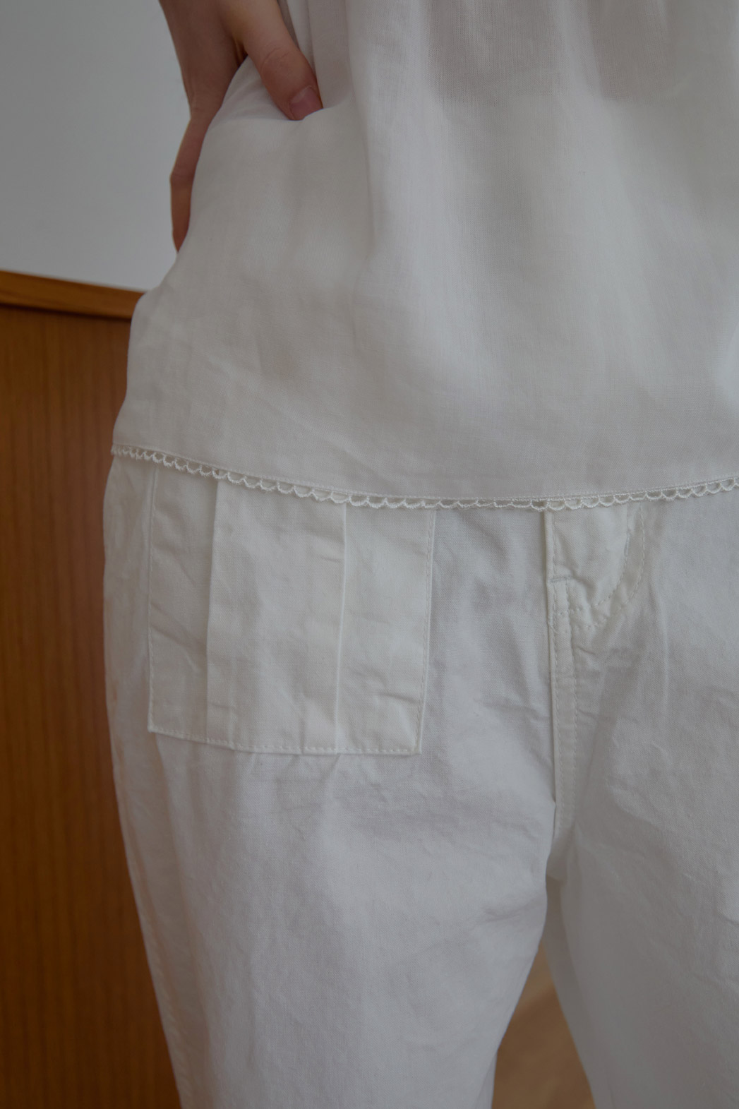 コットンアジャストベーシックワイド無地パンツSS | 詳細画像19