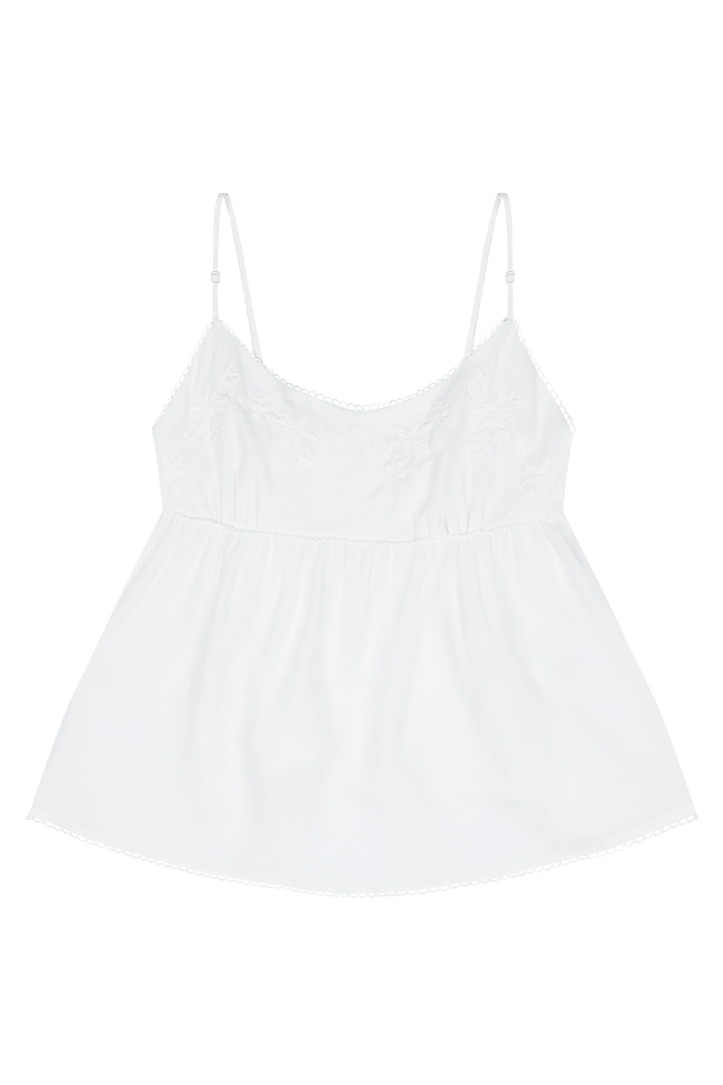 リネン混ラウンドネックドローストリング刺繍セミクロップド刺繍レース無地キャミブラウスSS | 詳細画像23