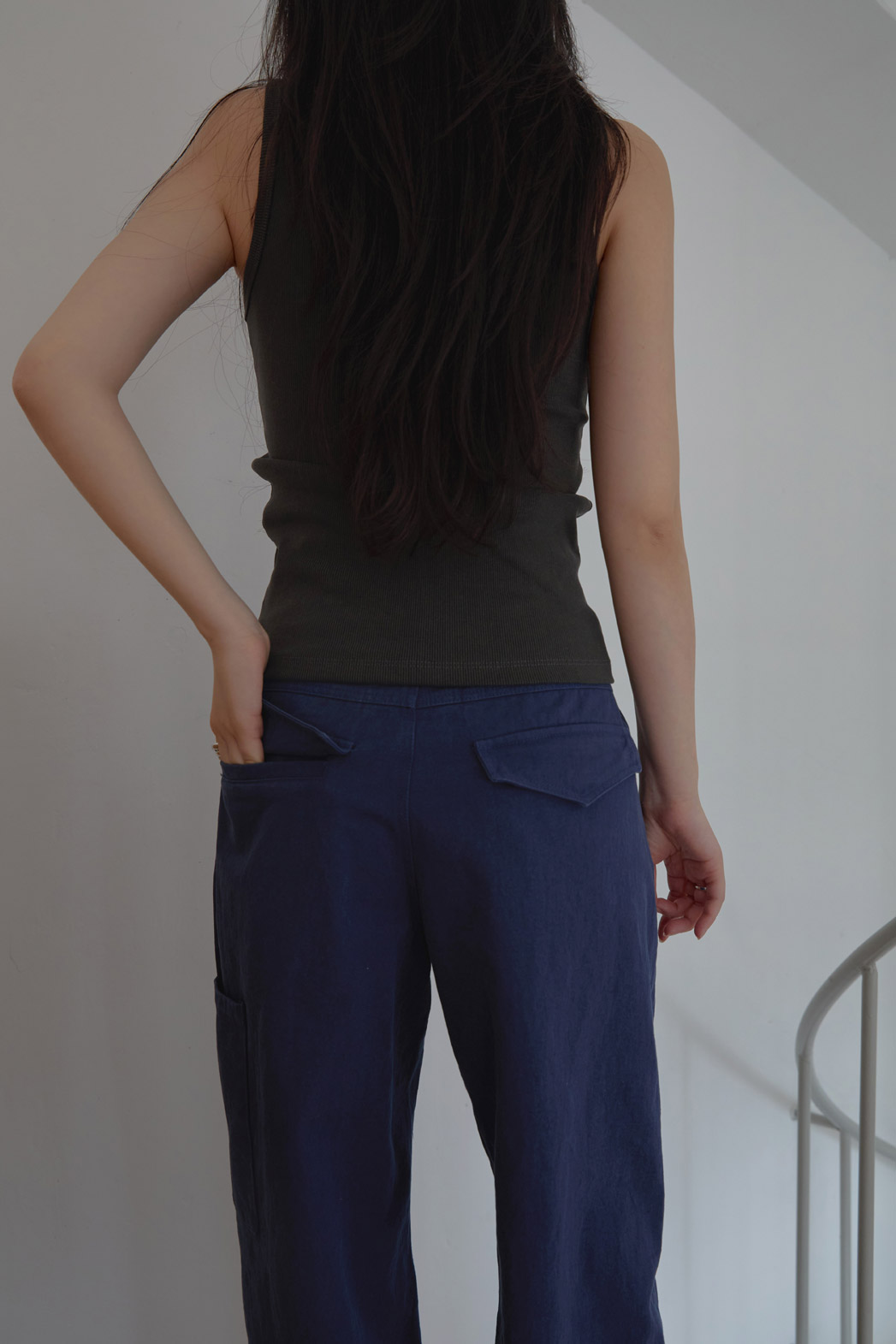 コットンクロップドスリム無地ノースリーブSS | 詳細画像14