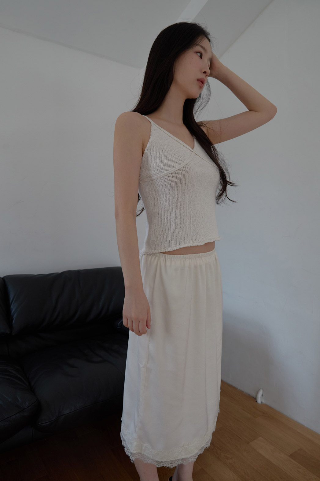 ニットベーシッククロップド無地ニットビスチェSS | 詳細画像2