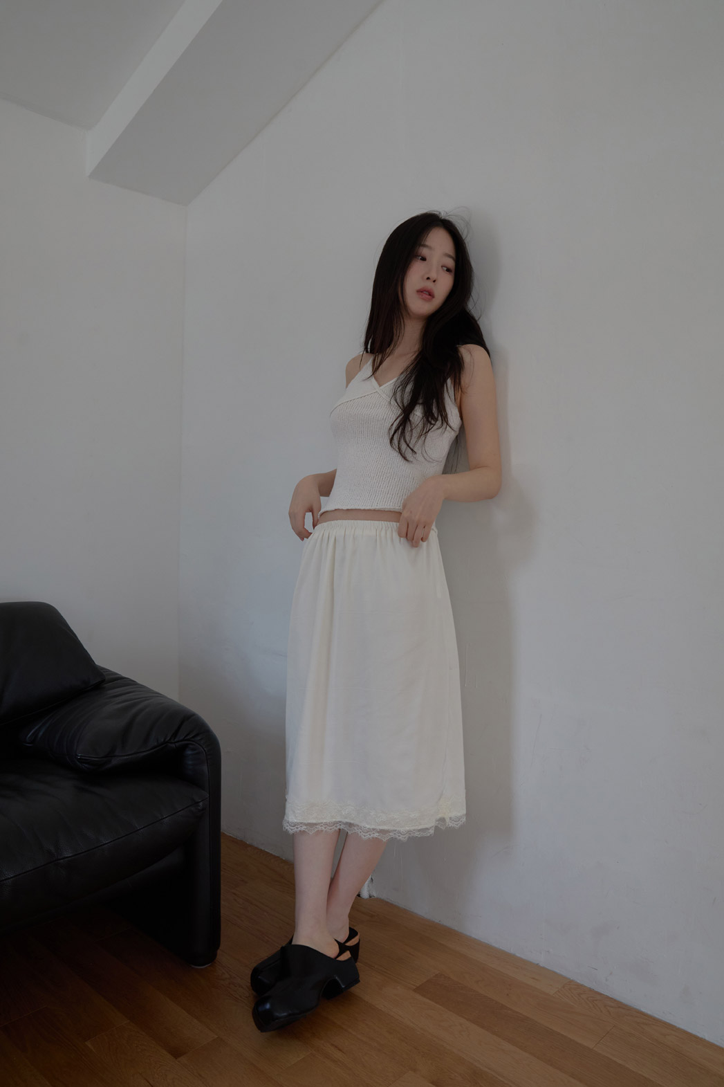 ニットベーシッククロップド無地ニットビスチェSS | 詳細画像4