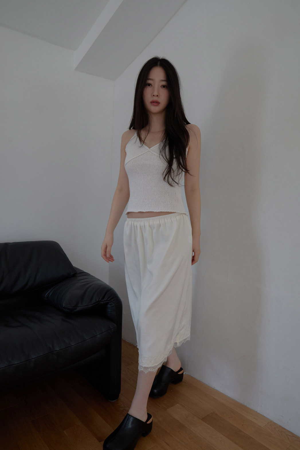 ニットベーシッククロップド無地ニットビスチェSS | 詳細画像5