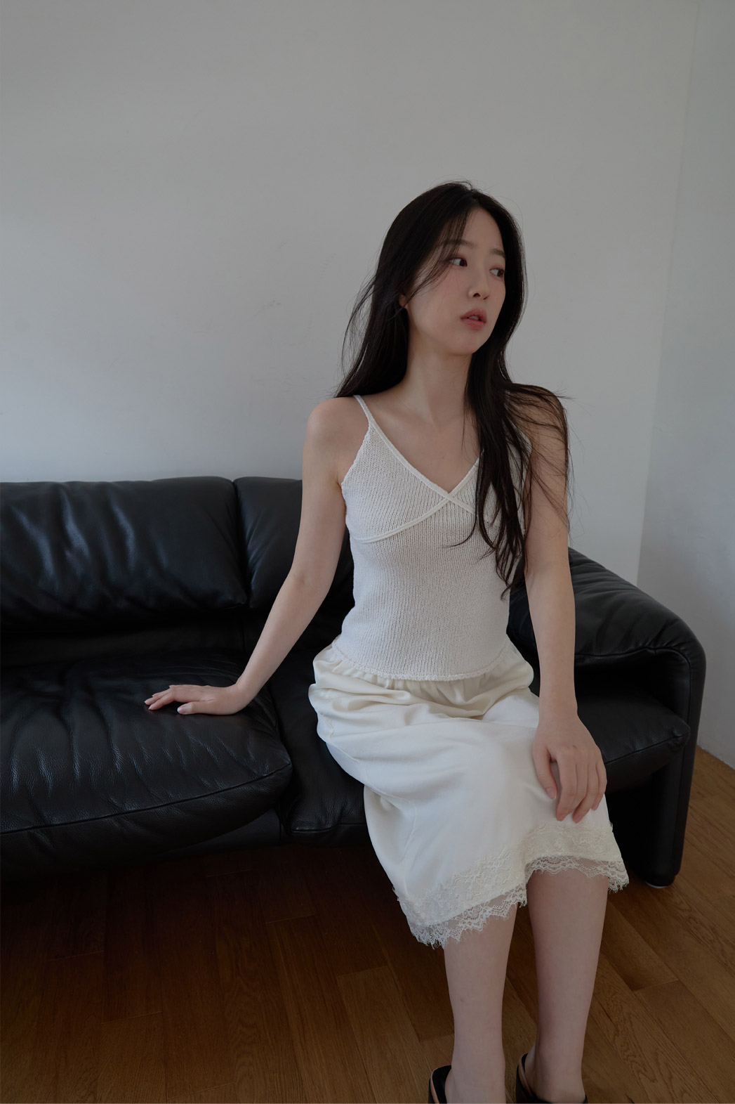 ニットベーシッククロップド無地ニットビスチェSS | 詳細画像12