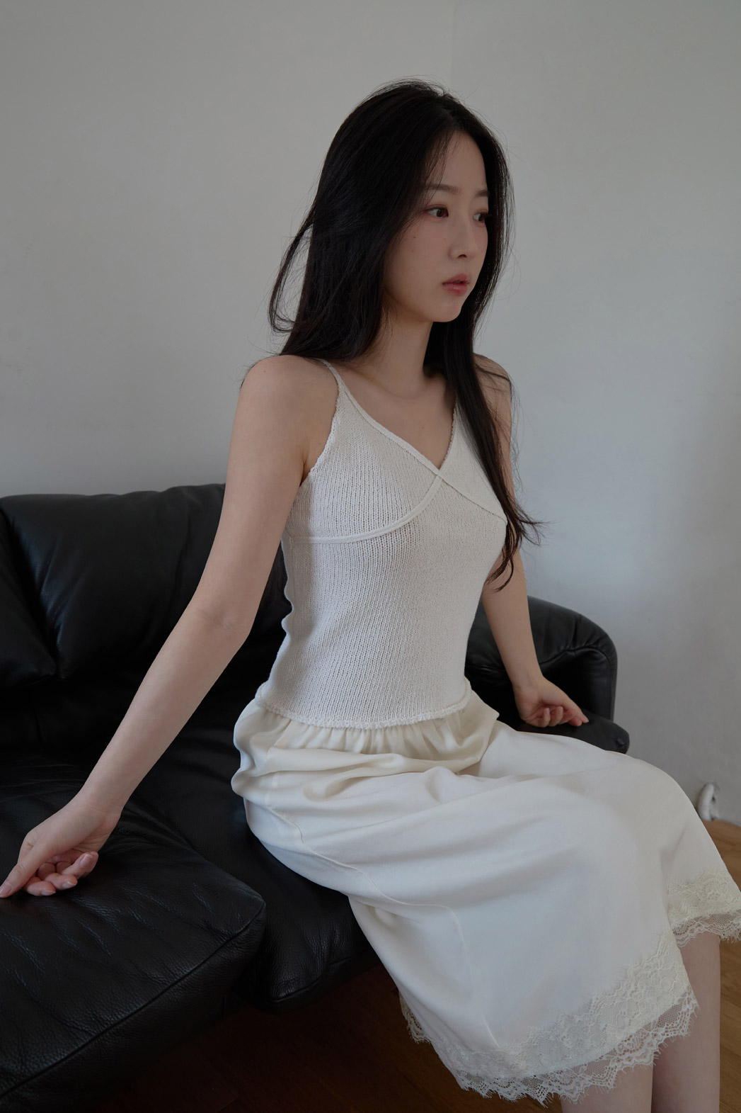 ニットベーシッククロップド無地ニットビスチェSS | 詳細画像13