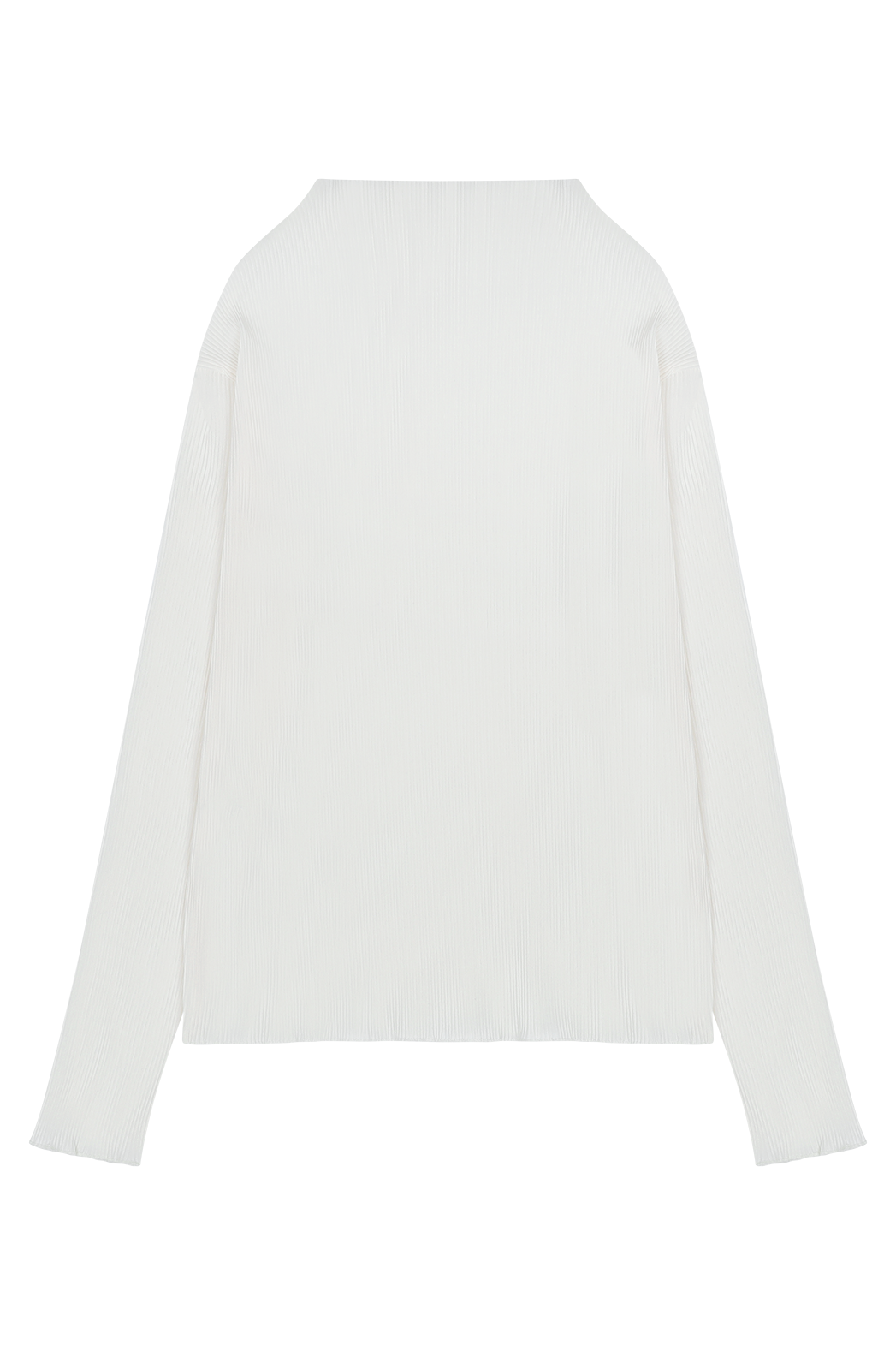 シースルーハイネックプリーツ無地ブラウスSS | 詳細画像20