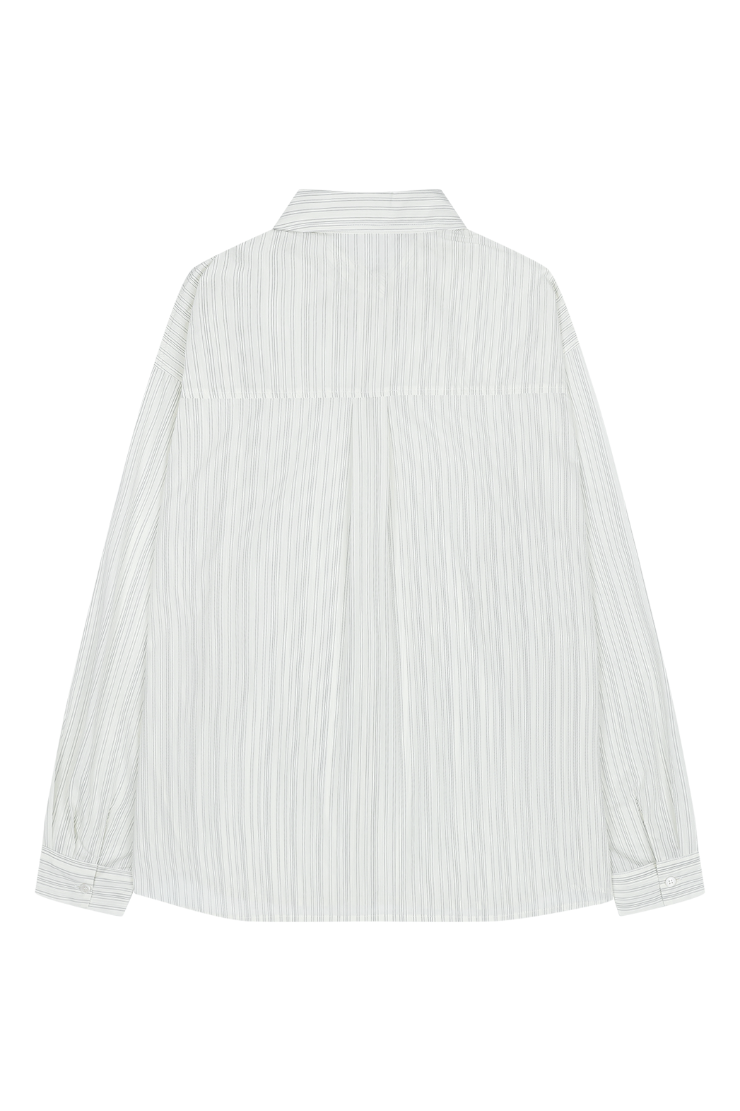 コットンカラーラップベーシックオーバーサイズストライプシャツSS | 詳細画像30