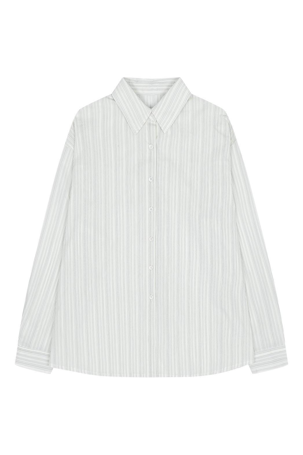 コットンカラーラップベーシックオーバーサイズストライプシャツSS | 詳細画像29