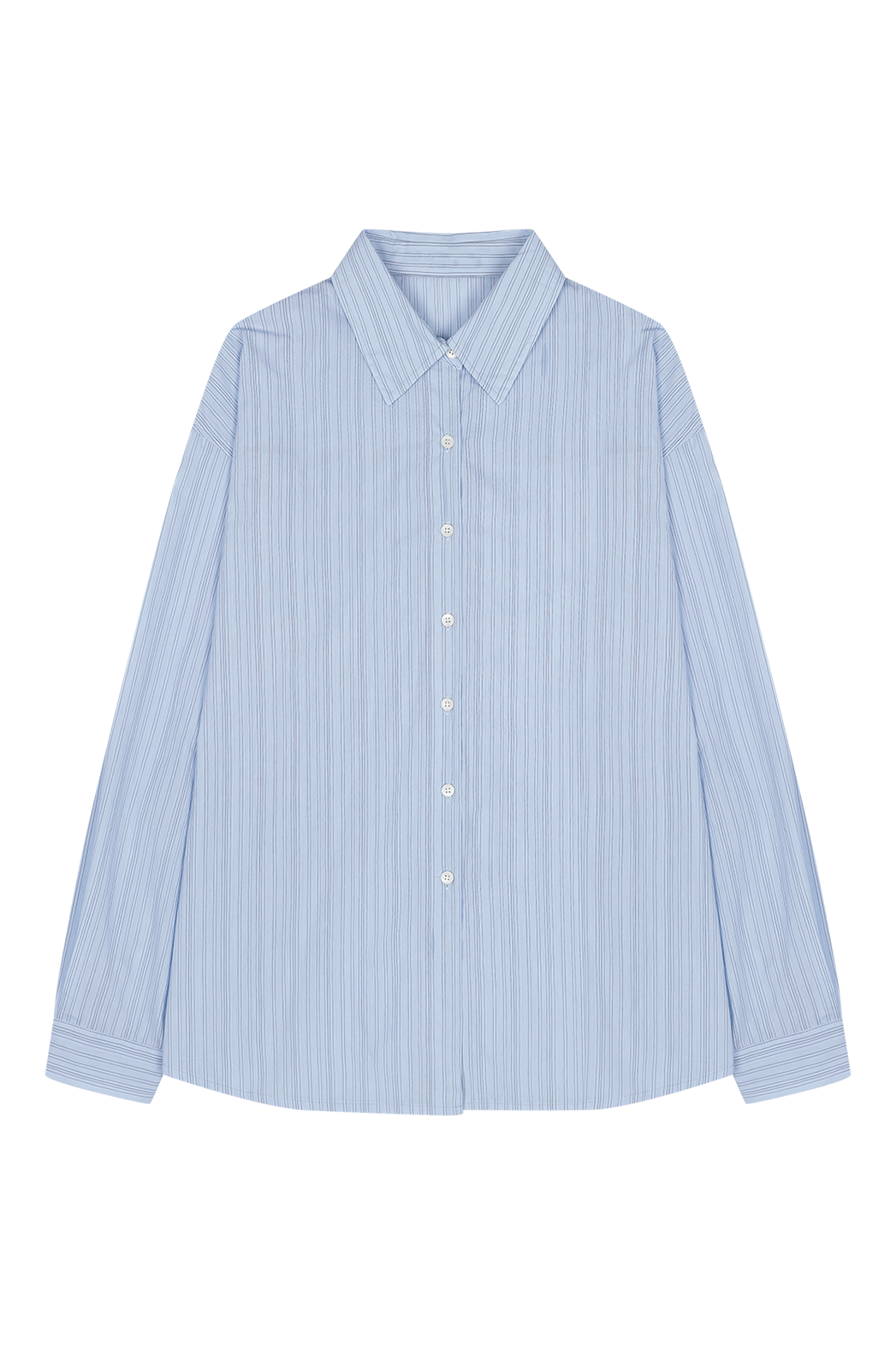 コットンカラーラップベーシックオーバーサイズストライプシャツSS | 詳細画像31