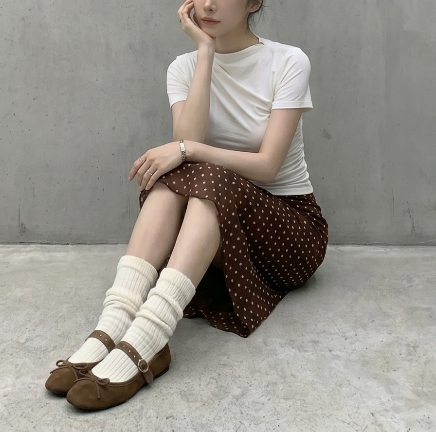 ドレープベーシックスリム半袖ギャザーTシャツ | 詳細画像17