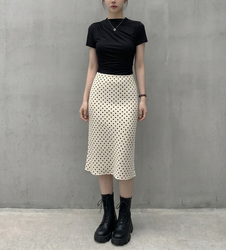 ドレープベーシックスリム半袖ギャザーTシャツ | 詳細画像29