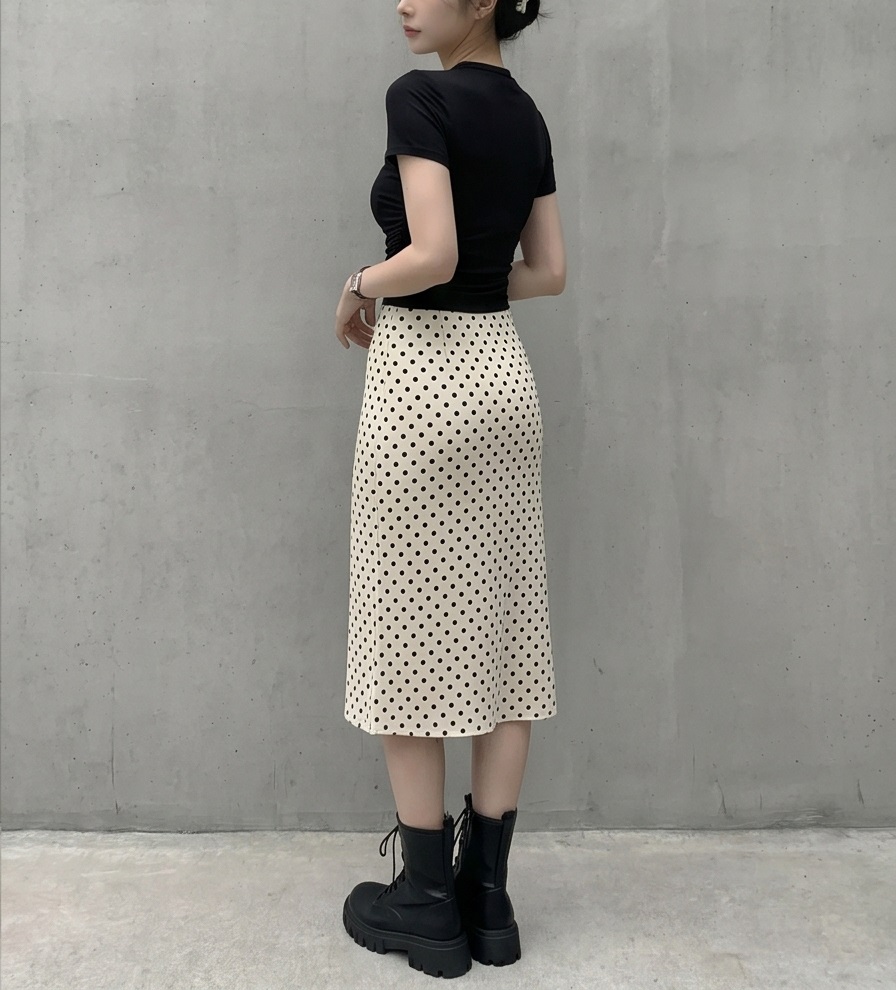 ドレープベーシックスリム半袖ギャザーTシャツ | 詳細画像30