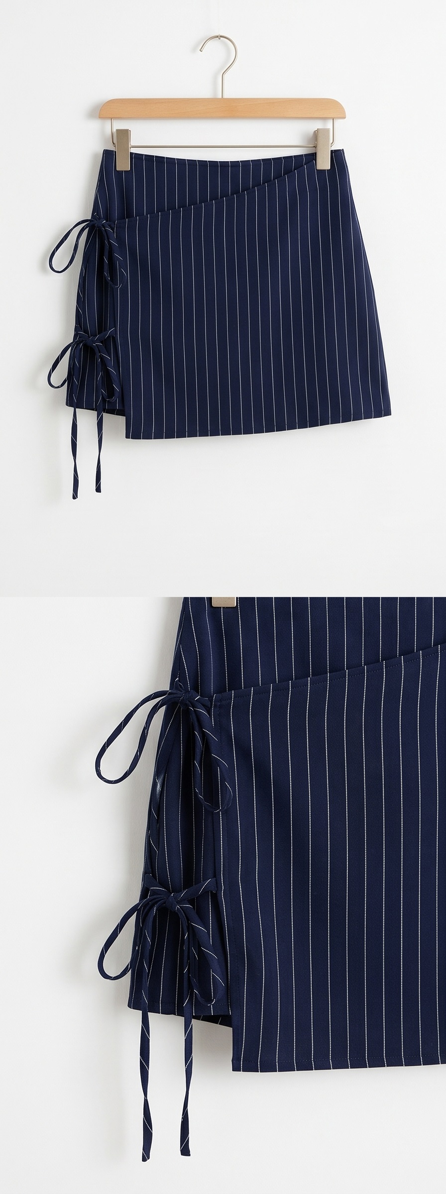 ストラップラップスリムミニストライプスカート | 詳細画像17