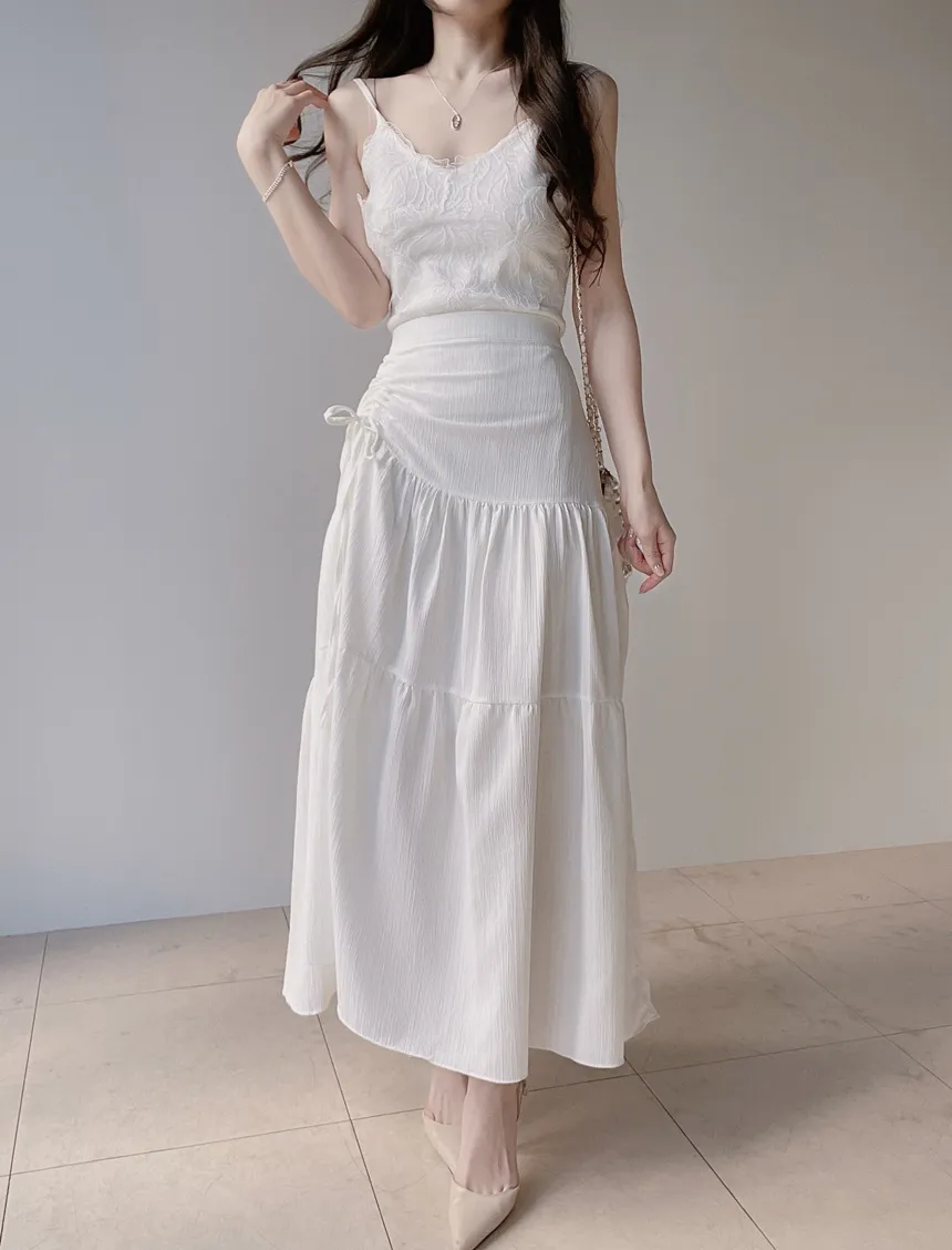 花柄レースVネックキャミソール | mirangmirang | 詳細画像6