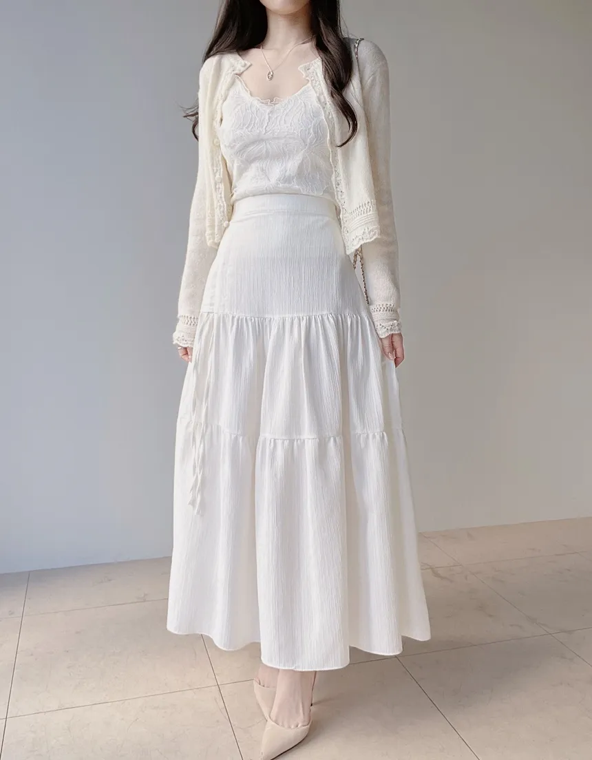 花柄レースVネックキャミソール | mirangmirang | 詳細画像7