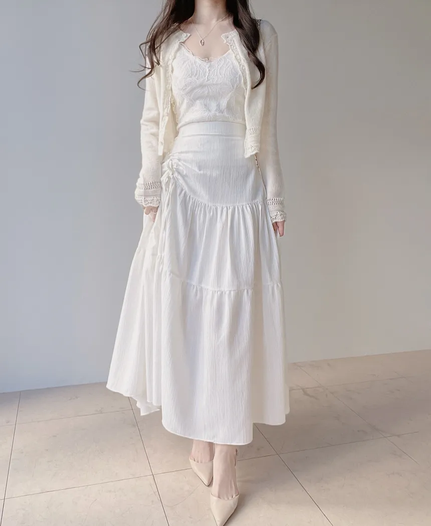 花柄レースVネックキャミソール | mirangmirang | 詳細画像10