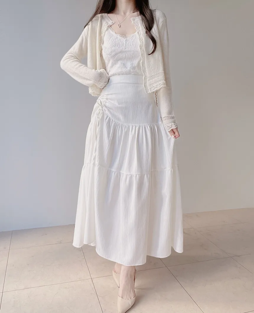 花柄レースVネックキャミソール | mirangmirang | 詳細画像11