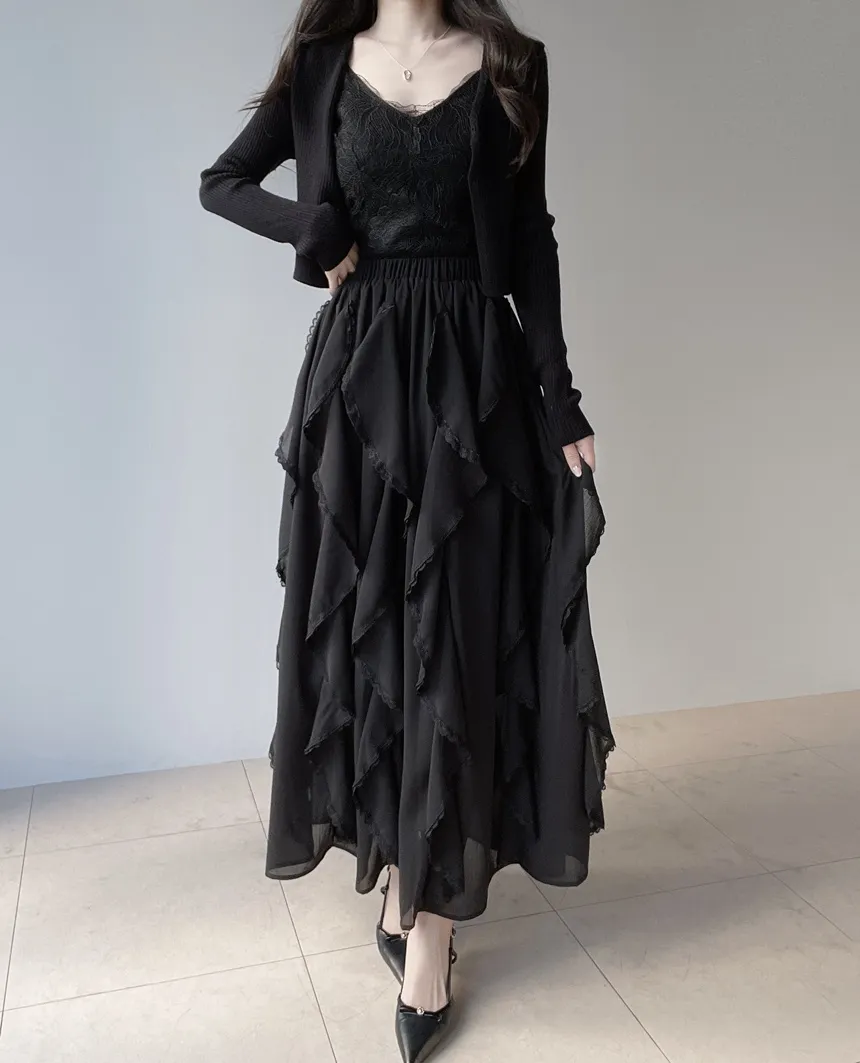 花柄レースVネックキャミソール | mirangmirang | 詳細画像24