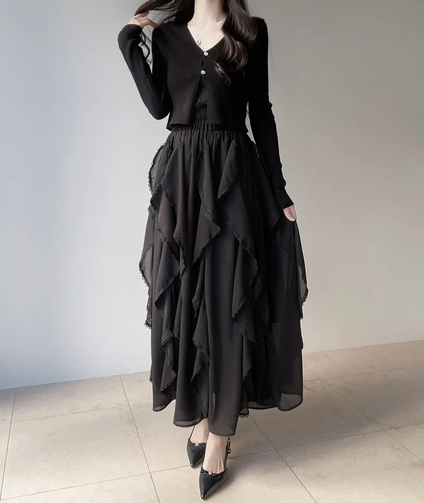 花柄レースVネックキャミソール | mirangmirang | 詳細画像25