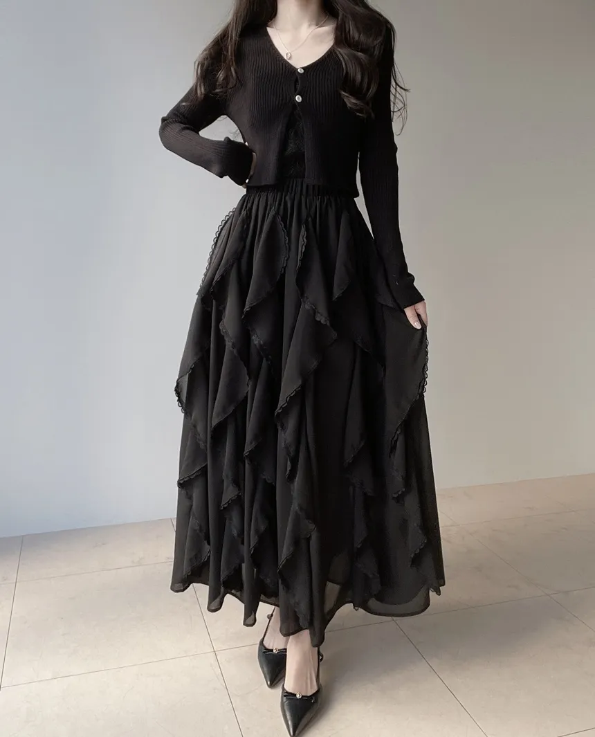 花柄レースVネックキャミソール | mirangmirang | 詳細画像26