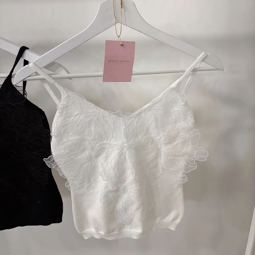 花柄レースVネックキャミソール | mirangmirang | 詳細画像28