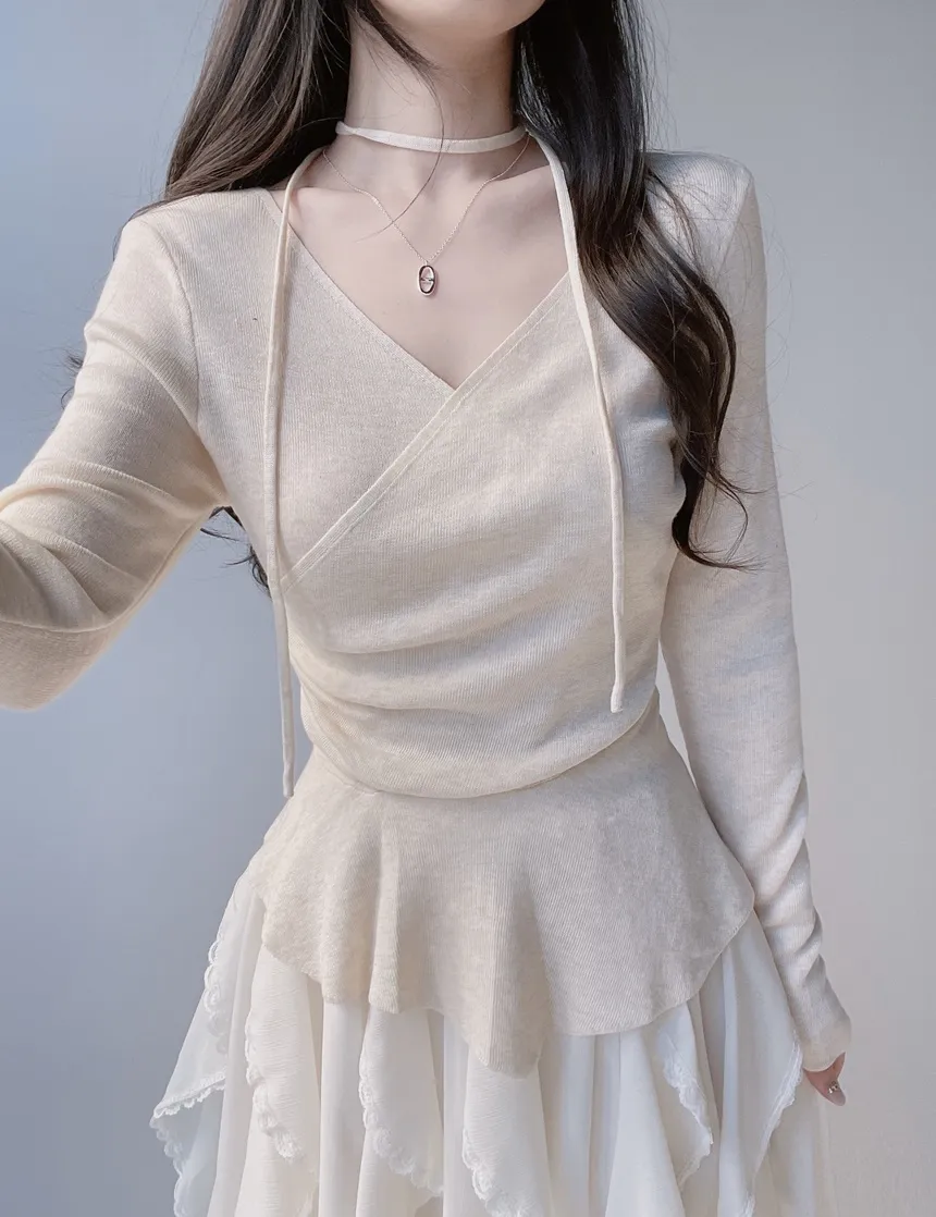 レースフリルウエストゴムロングスカート | mirangmirang | 詳細画像32