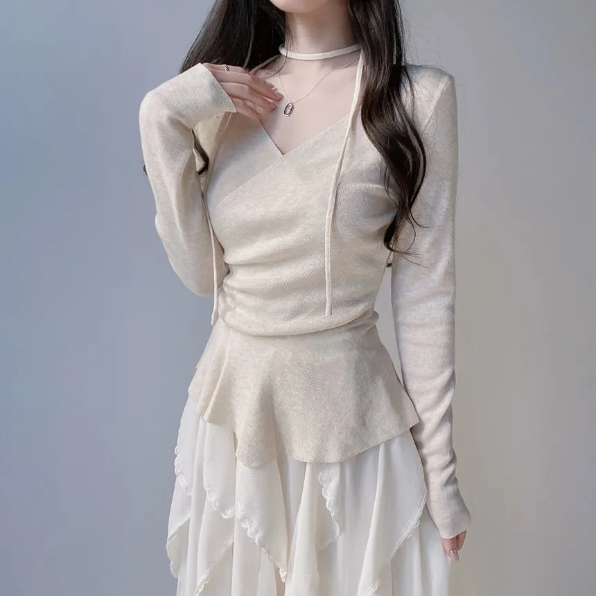 レースフリルウエストゴムロングスカート | mirangmirang | 詳細画像33