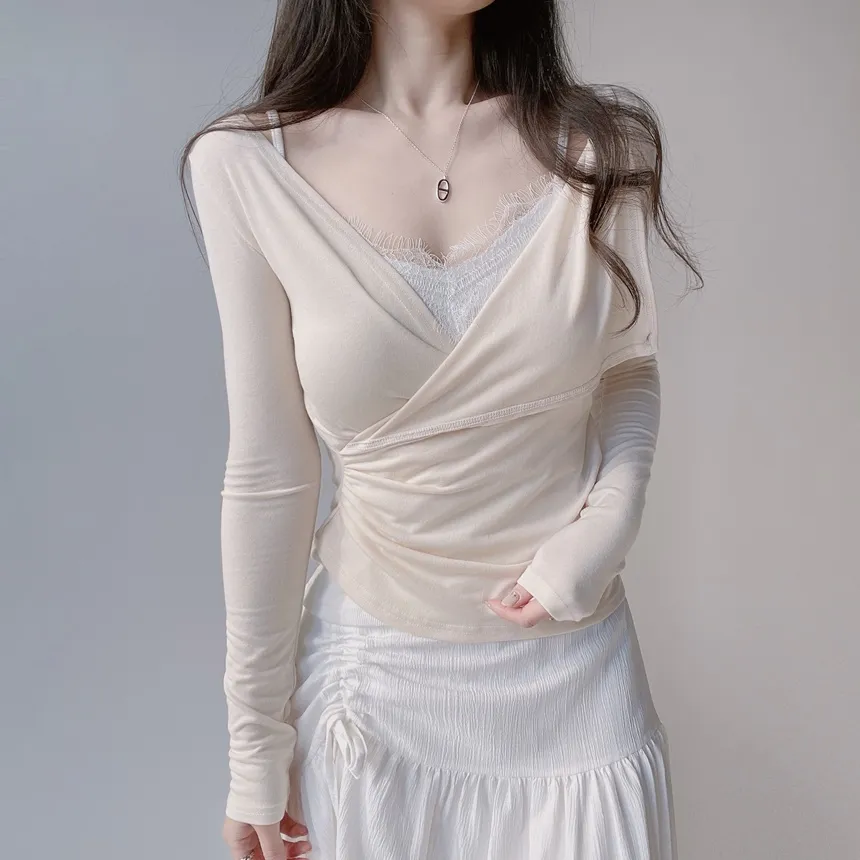 ドローストリングバックゴムフレアロングスカート | mirangmirang | 詳細画像8