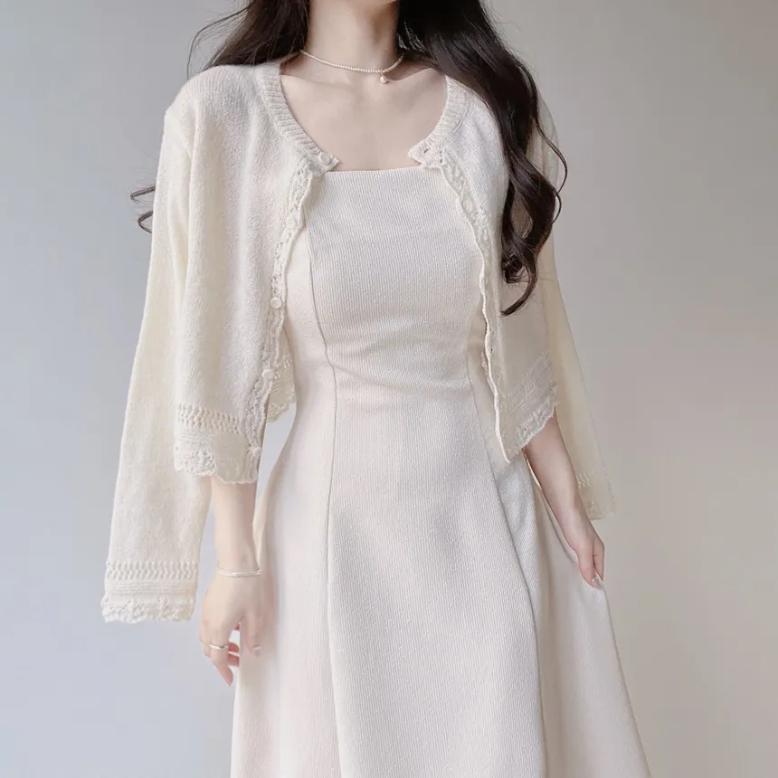 リボン(固定)ロングフレアワンピース | mirangmirang | 詳細画像7