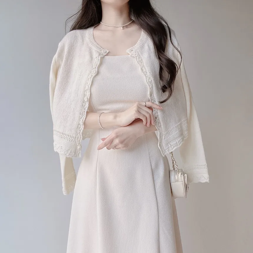 リボン(固定)ロングフレアワンピース | mirangmirang | 詳細画像8