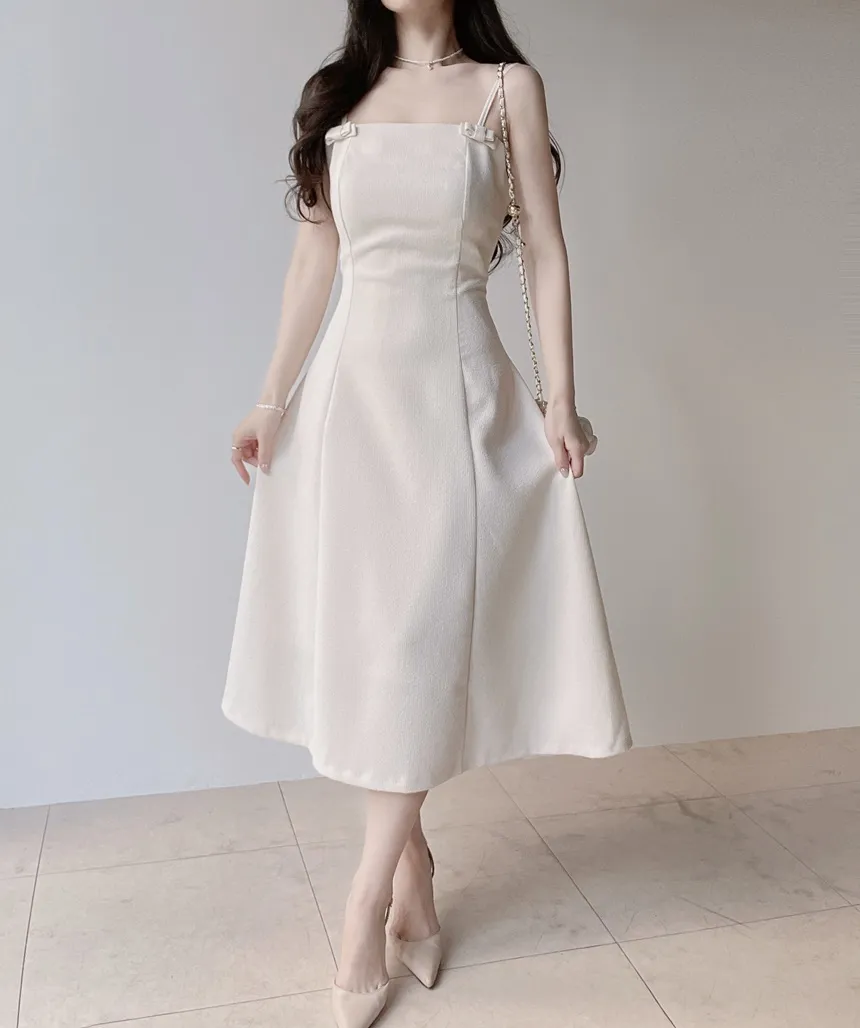 リボン(固定)ロングフレアワンピース | mirangmirang | 詳細画像11