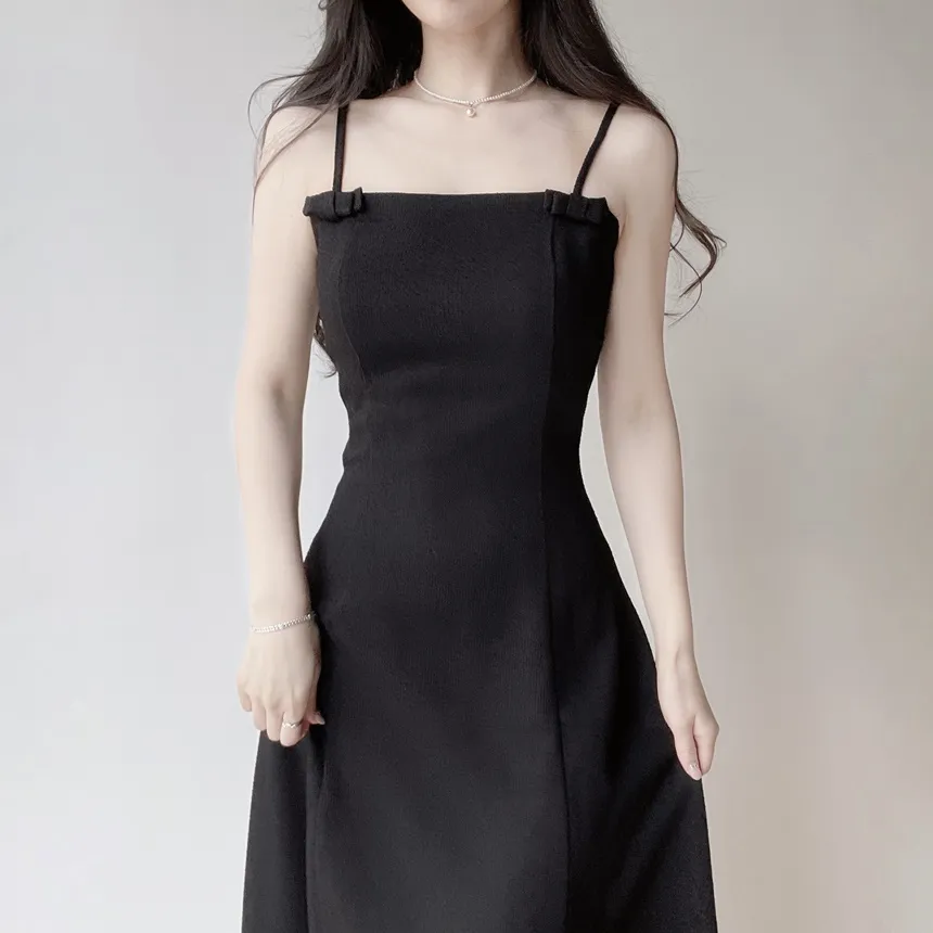 リボン(固定)ロングフレアワンピース | mirangmirang | 詳細画像20