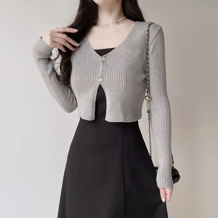 リボン(固定)ロングフレアワンピース | mirangmirang | 詳細画像22