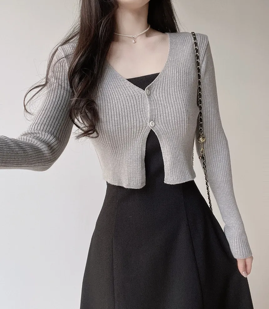 リボン(固定)ロングフレアワンピース | mirangmirang | 詳細画像23