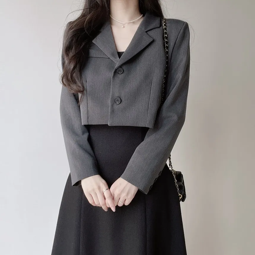 リボン(固定)ロングフレアワンピース | mirangmirang | 詳細画像25