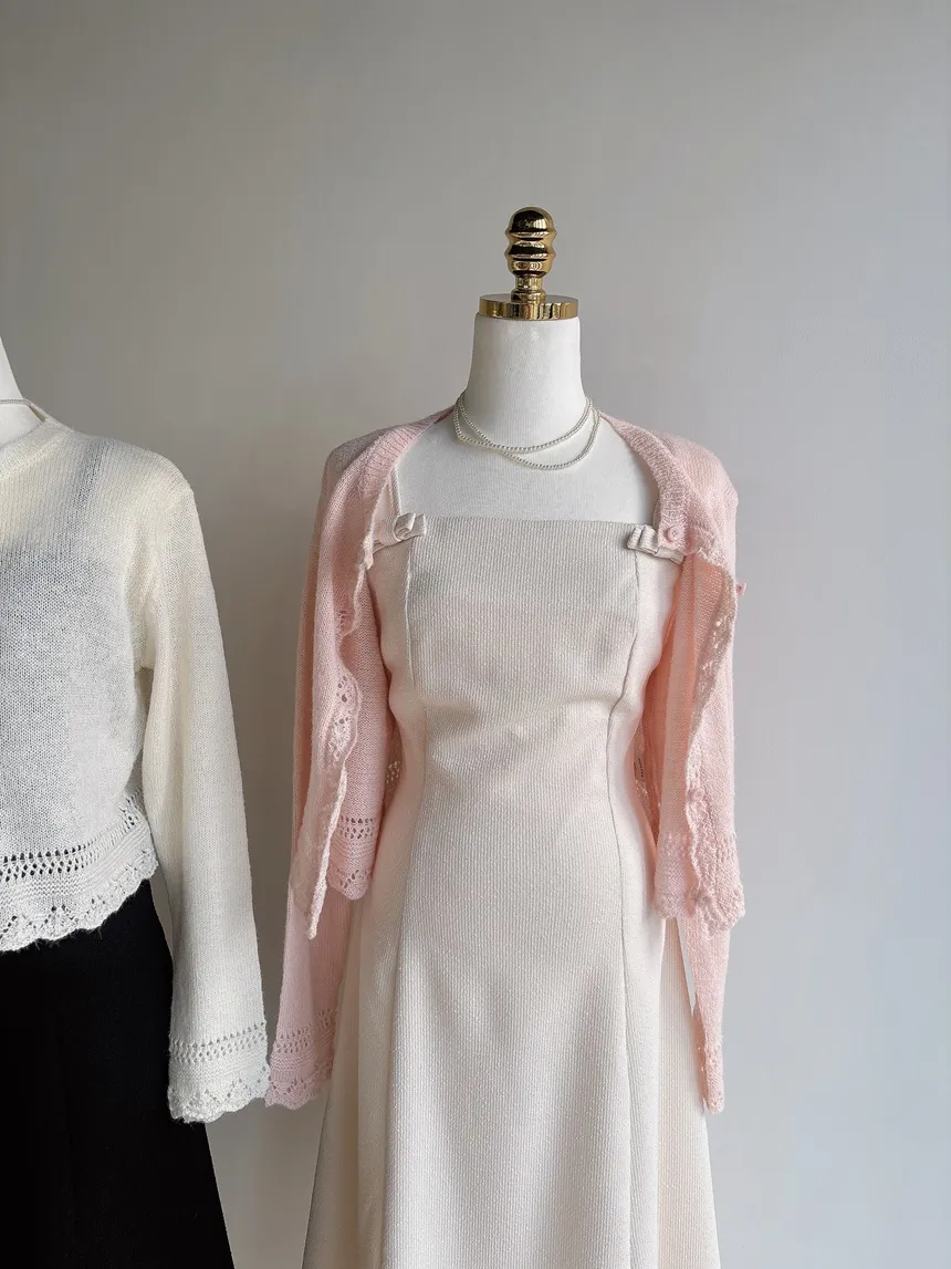 リボン(固定)ロングフレアワンピース | mirangmirang | 詳細画像37