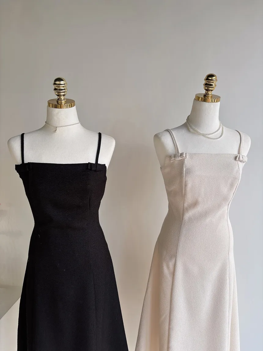 リボン(固定)ロングフレアワンピース | mirangmirang | 詳細画像39