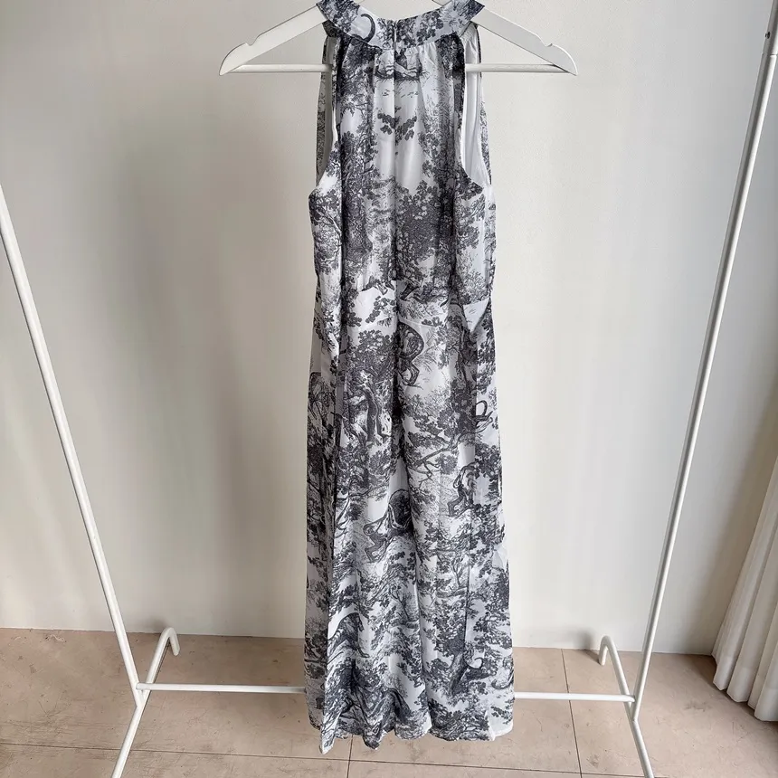 ホルターネックバックストラップロングプリントワンピース | mirangmirang | 詳細画像15