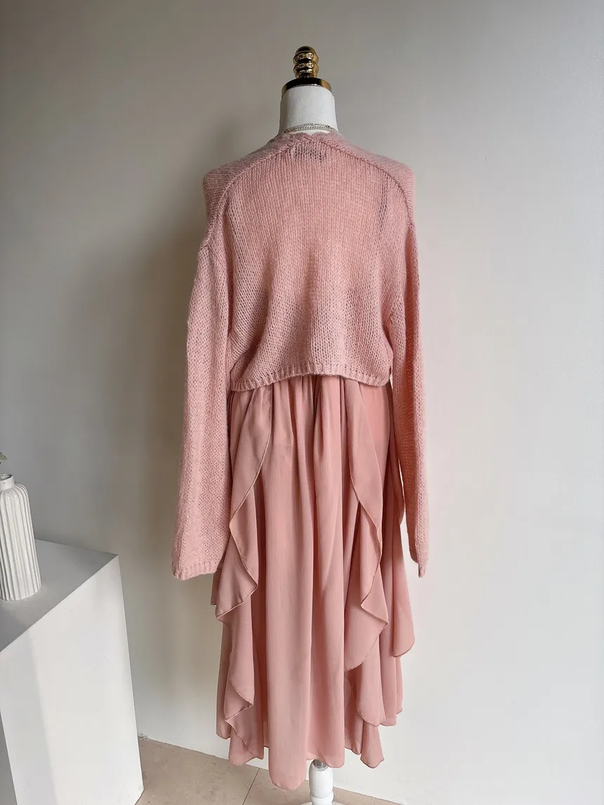 ギャザーフリルティアードフレアロングスカート | mirangmirang | 詳細画像20