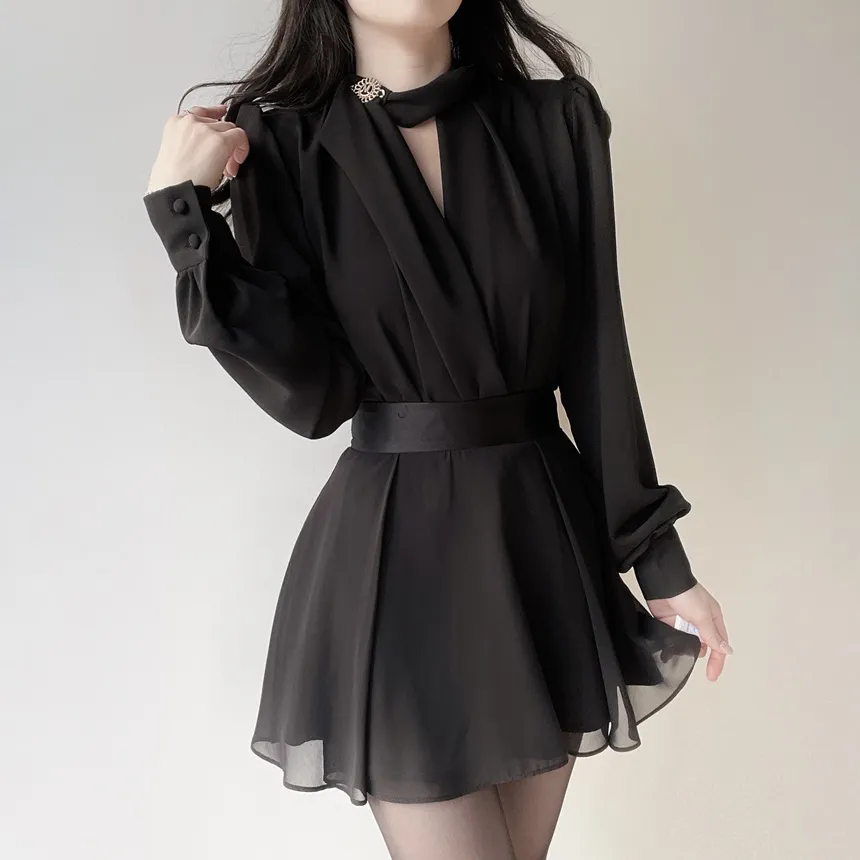 ドレープVネックパフスリーブブラウス | mirangmirang | 詳細画像13