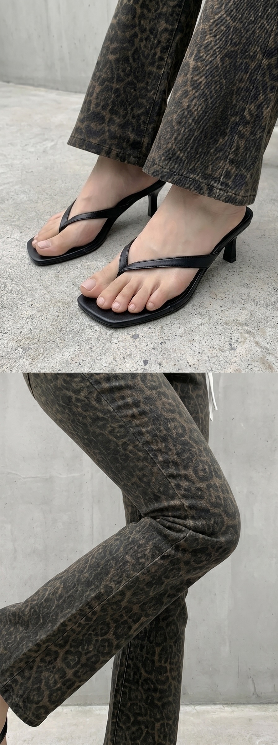 ポケットスリムブーツカットレオパードパンツ | 詳細画像10