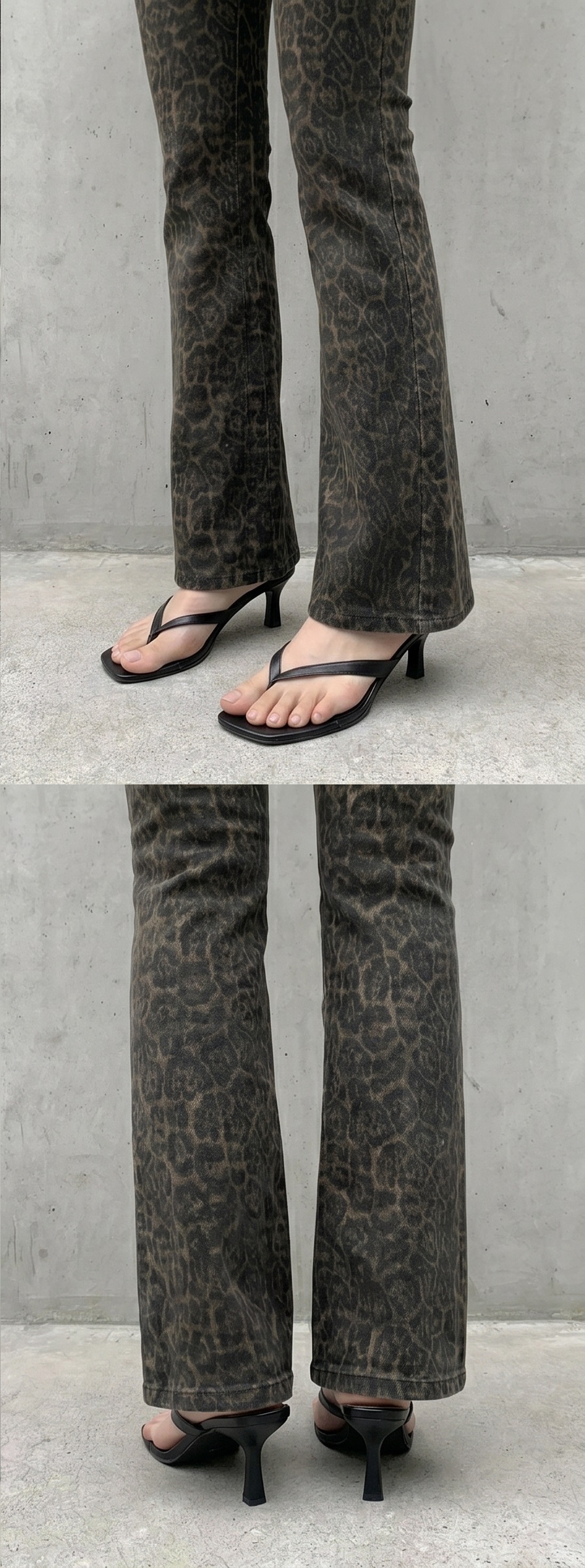 ポケットスリムブーツカットレオパードパンツ | 詳細画像11