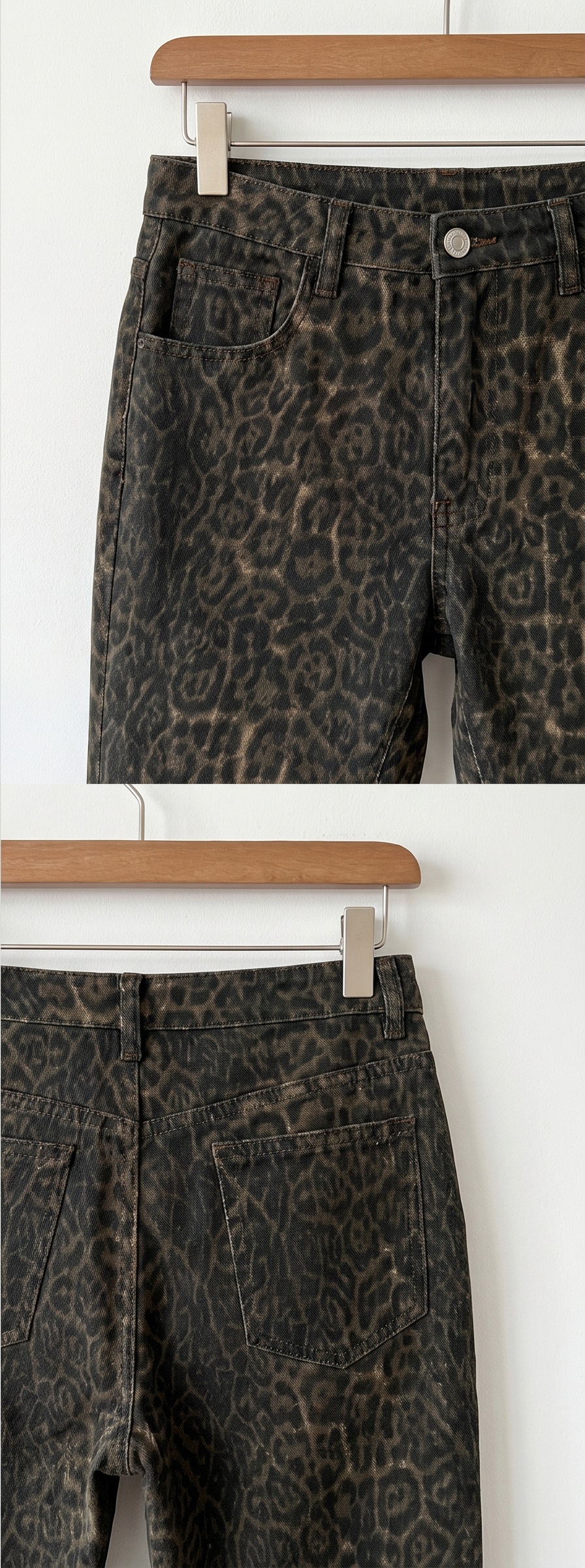 ポケットスリムブーツカットレオパードパンツ | 詳細画像13