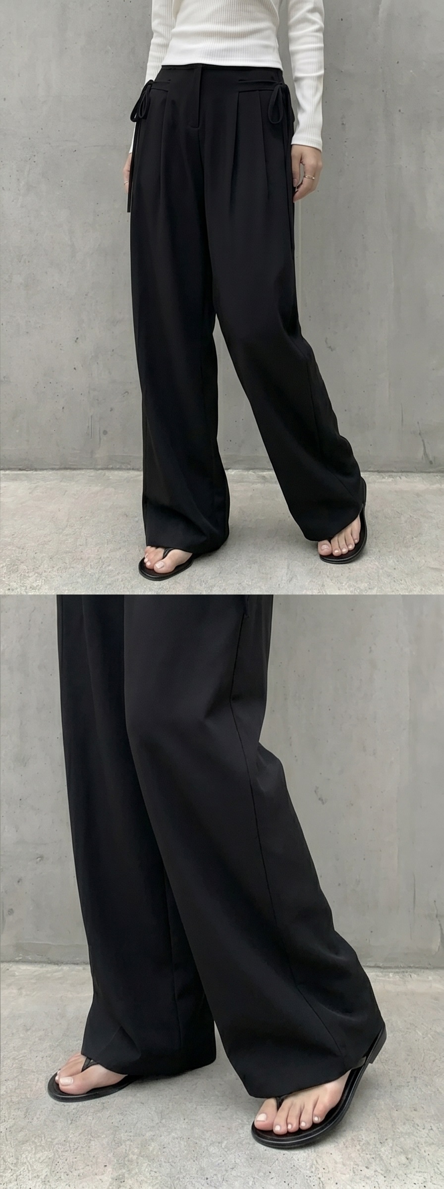 ポケットハイウエストツータックワイドスラックス | 詳細画像10