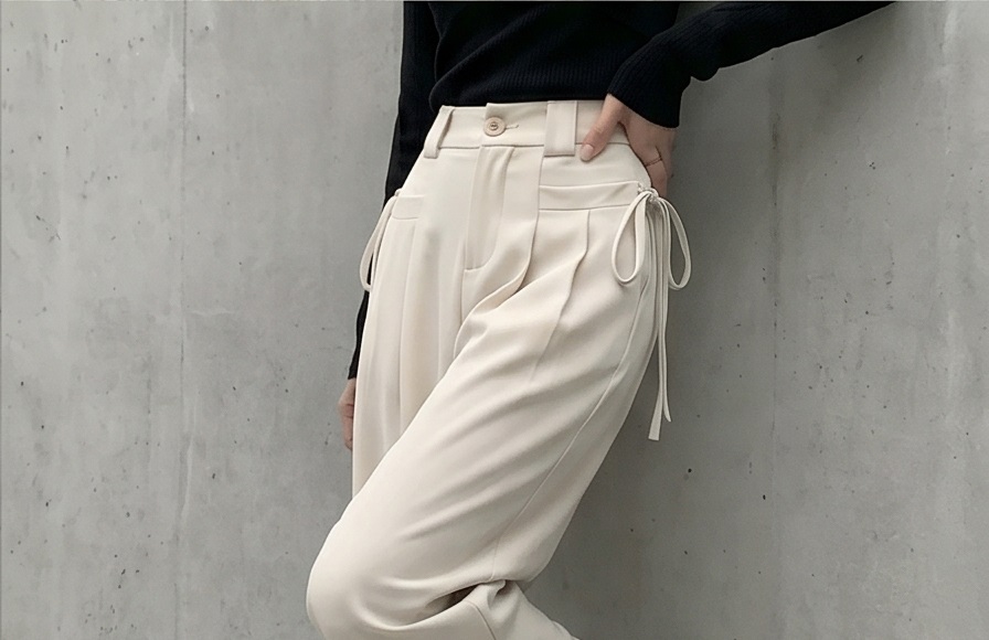 ポケットハイウエストツータックワイドスラックス | 詳細画像14