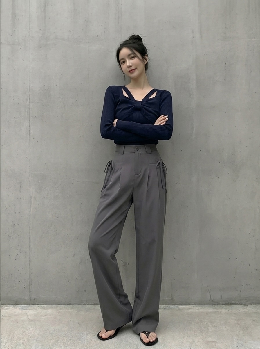 ポケットハイウエストツータックワイドスラックス | 詳細画像27