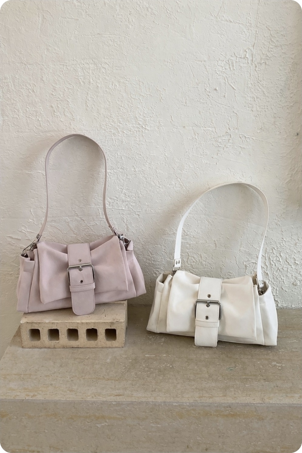 レザー調バックルトートバッグショルダーバッグ | 詳細画像4