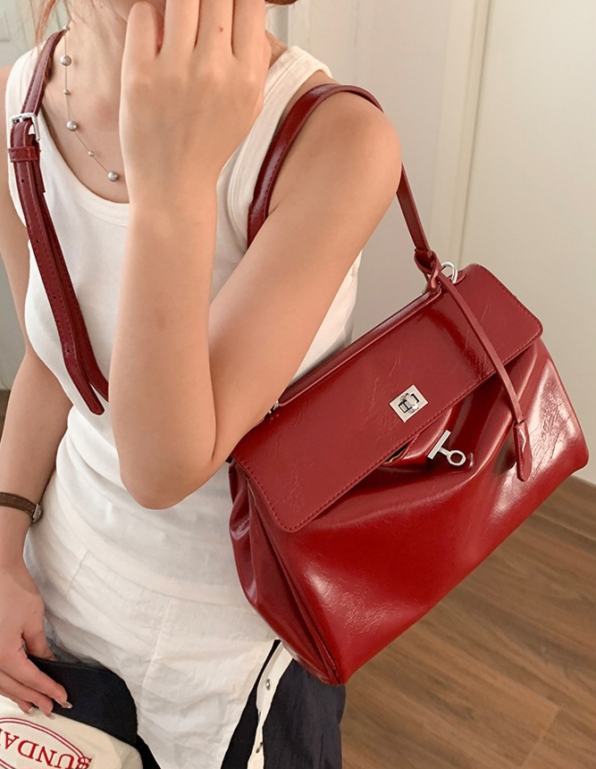 レザー調ジップアップショルダーバッグトートバッグ2WAY | 詳細画像3