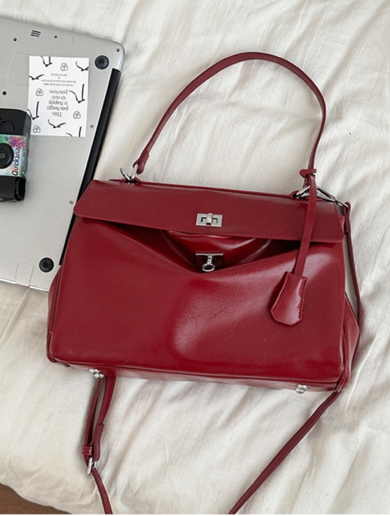 レザー調ジップアップショルダーバッグトートバッグ2WAY | 詳細画像5