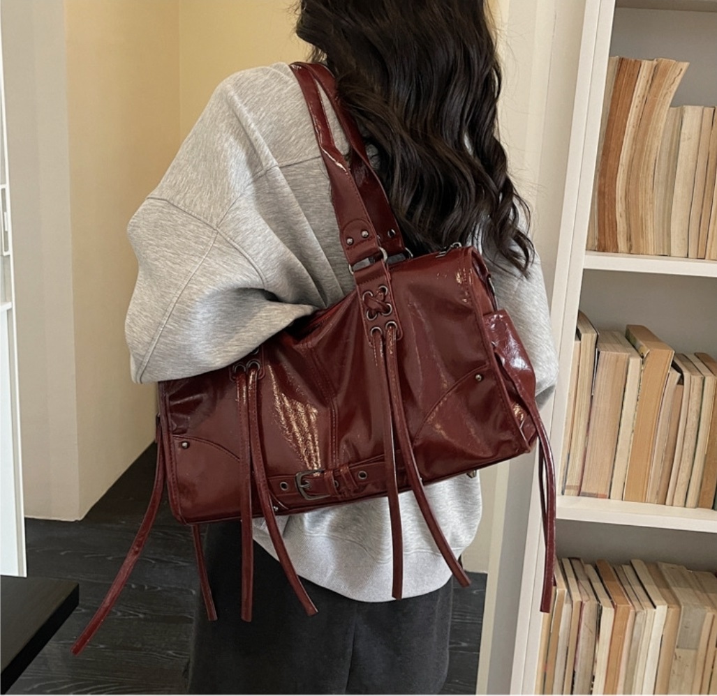 レザー調トートバッグ | 詳細画像13